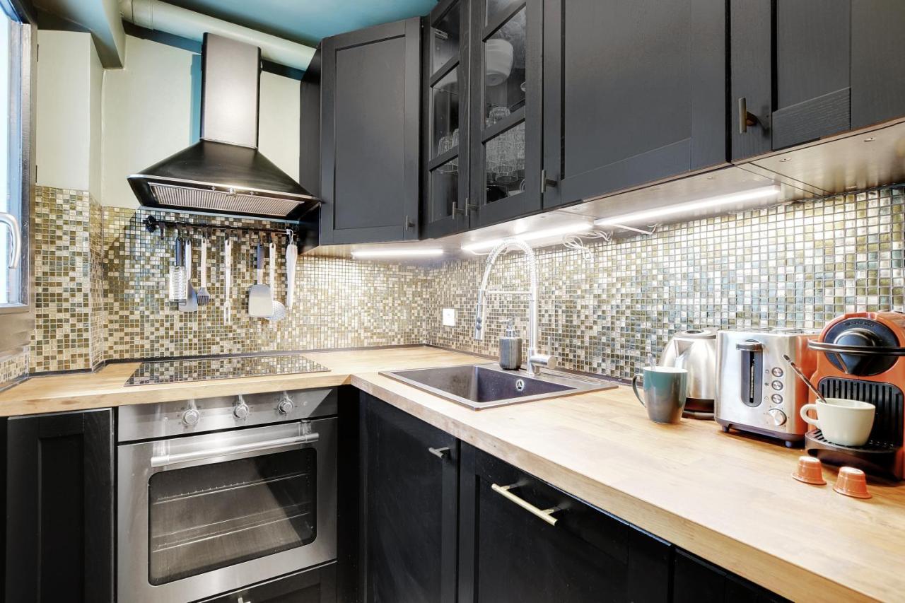 Chic Apartment -1Br-4P- Haut Marais - Republique Paris Ngoại thất bức ảnh